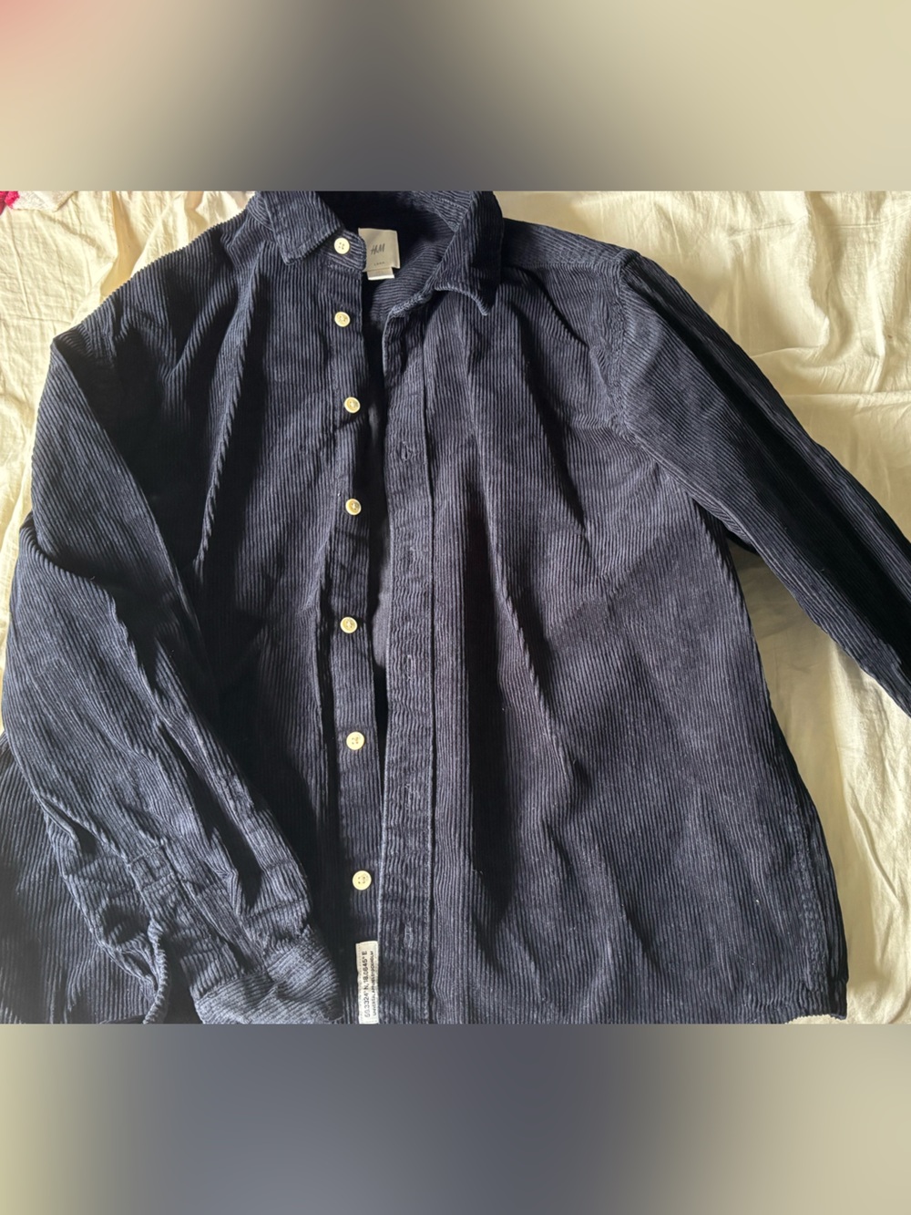 H&M Dark Navy Corduroy Shirt